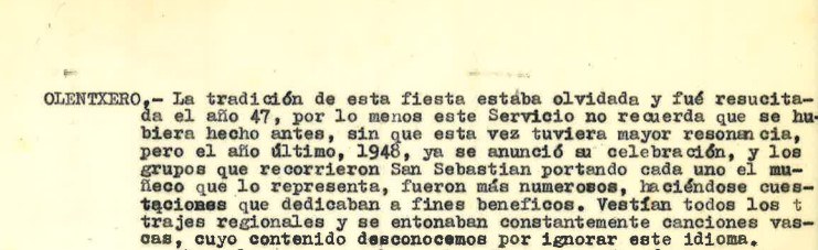 La idea de resucitar el "Olentxero" del sacerdote separatista