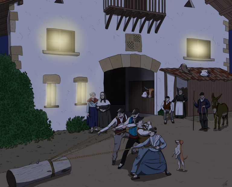 Olentzero-enborra Eguberrietako erritoa Europan