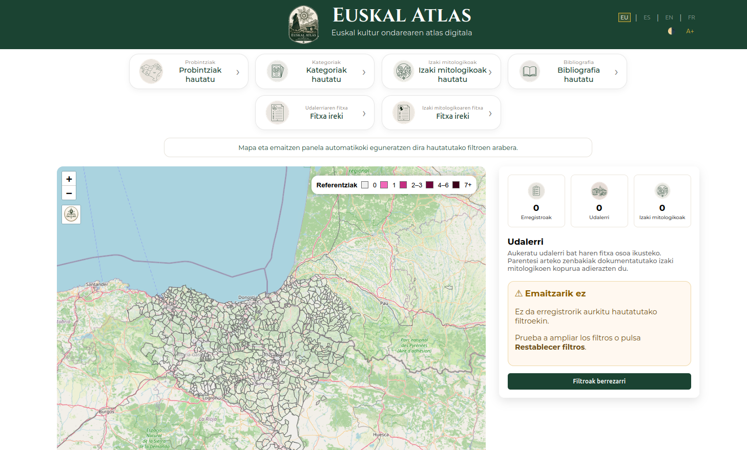 EuskalAtlas euskal mitologia-ondarearen atlas digitala