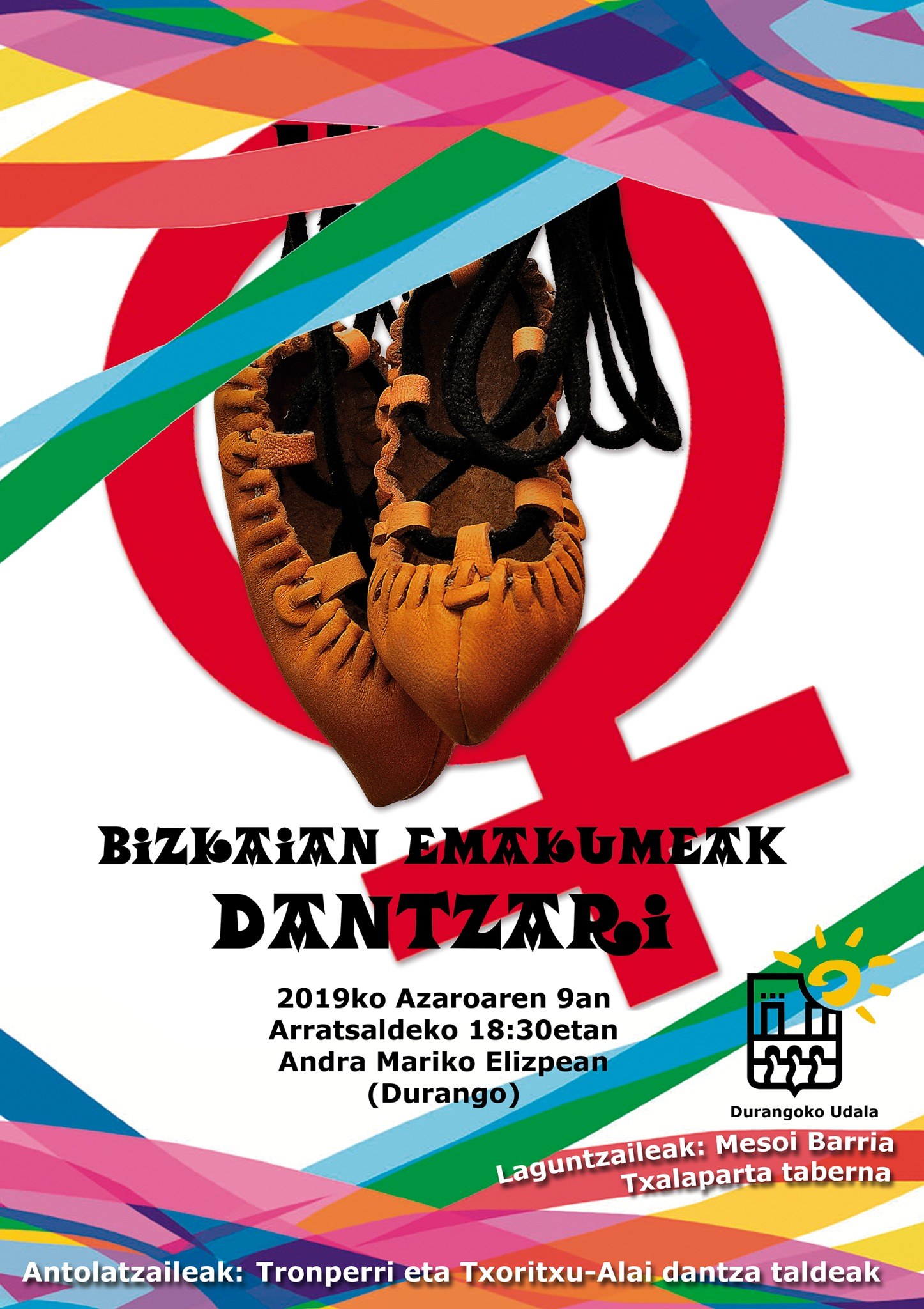 Emakumeen dantza ekitaldia Durangon