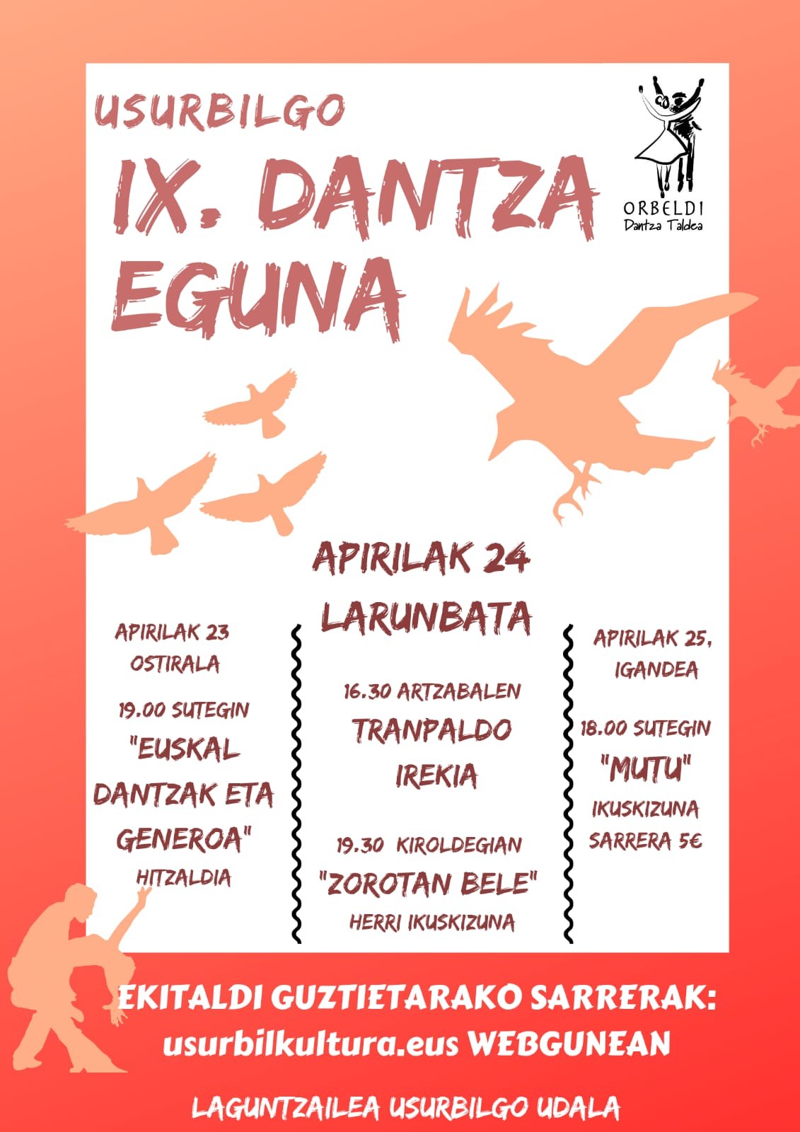 IX. Usurbilgo dantza eguna: 'Zorotan bele' herri ikuskizuna